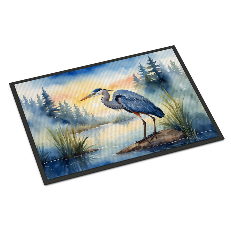 Paillasson Blue Heron, L 24 po x L 36 po