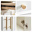 Banc de rangement blanc en bois manufacturé