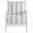 Upholstered Stripe Accent Chair