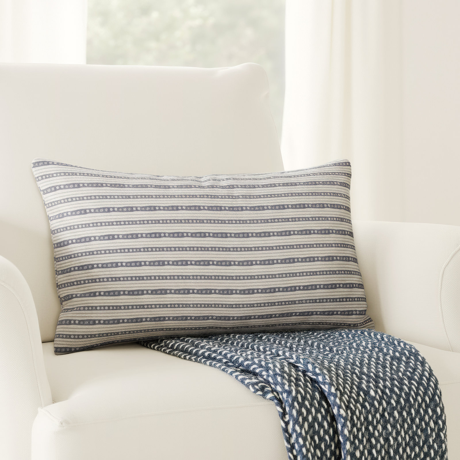 Weatherford 18" x 18" Throw Pillow, Ink