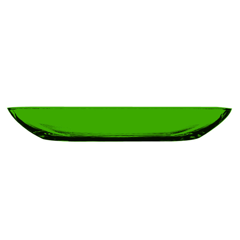Uno Rectangular Tray - 6 Pieces, Emerald