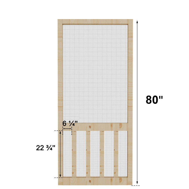 Portes moustiquaires, L 36 po x H 80 po