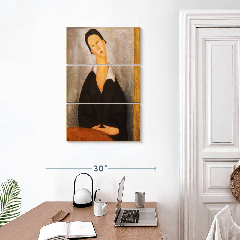 Portrait de Leisha d'une femme polande, H 32 po x l 20 po