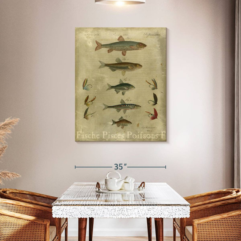 Poissons, composition I, H 45 po x l 36 po
