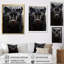 Sleek Panther Stalk - Art mural sur toile avec panthère-612384846-612384847