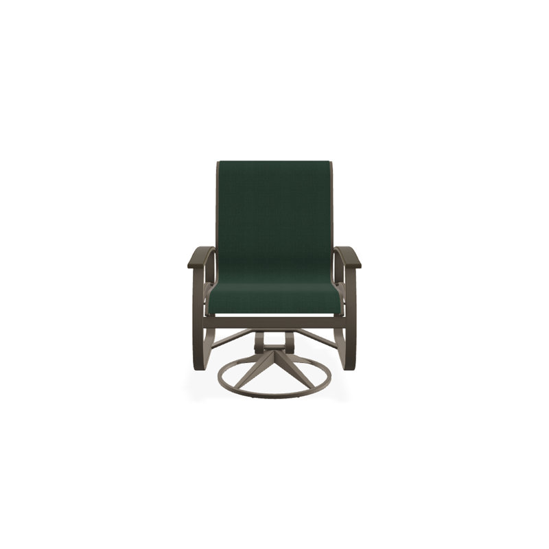 Belle Isle Outdoor Dining Armchair, Beachwood P40, Textured Beachwood, Forest Forest Green 22D Sunbrella®