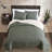 Eddie Bauer Troutdale Green Trout Stitch Cotton Reversible Quilt Set-733550065