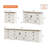 Laziza 3-In-1 Large Farmhouse Wood Entertainment Center With Drawers And Cabinet-498734496