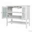 36" Bathroom Vanity with Ceramic Sink,Adjustable Shelf and Open Shelf-2084353850