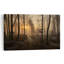 Sunlit Misty Forest Path Ethereal Peaceful Serene Forest Nature Wall Art Print 1 Piece Wrapped Canvas Wall Art-1835579866