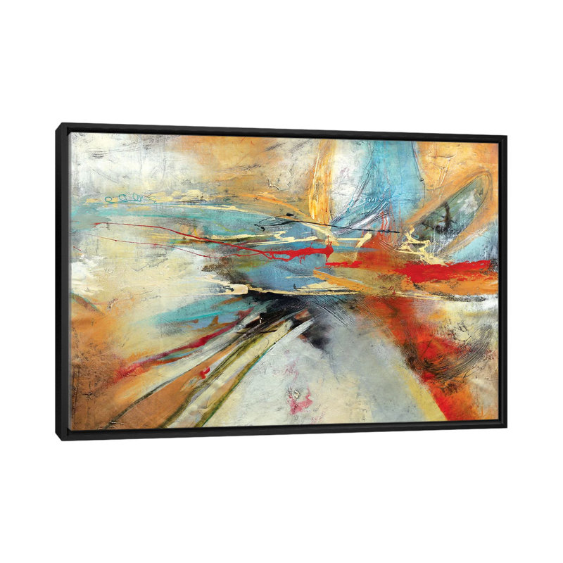 «Fugaz III», impression sur toile, H 18 po x l 26 po x P 1,5 po, Toile avec cadre noir