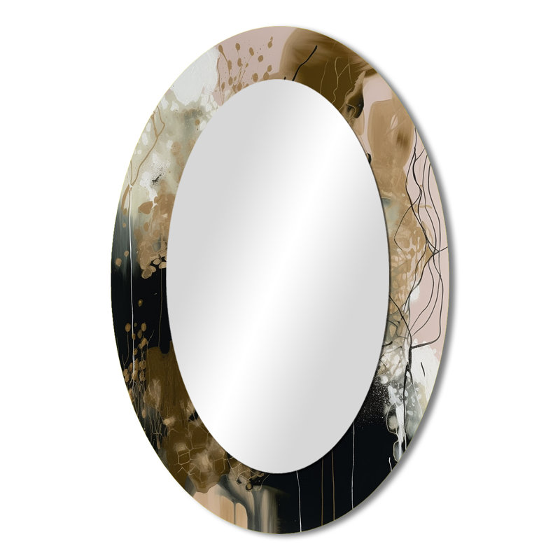 Miroir mural noir «Black Chaos V», 36 po x 24 po