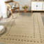 Tapis beige en laine fait à la main Jasmine-70216497