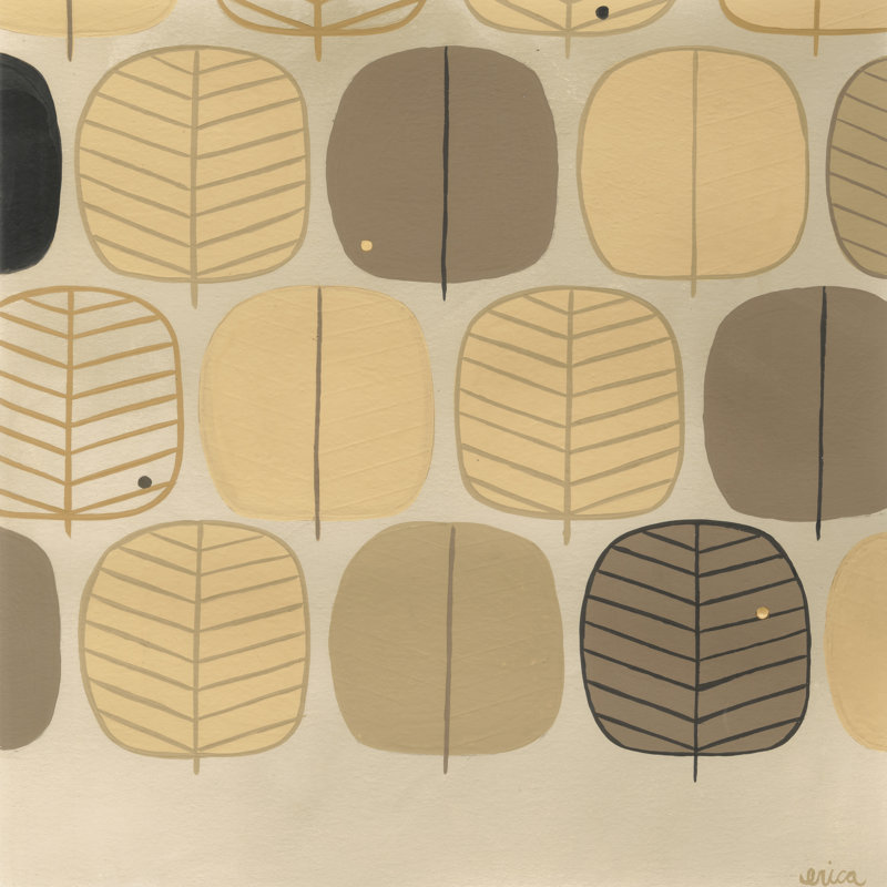 Woodland Motif II - Wrapped Canvas Print, 30cm H x 30cm W x 3.8cm D