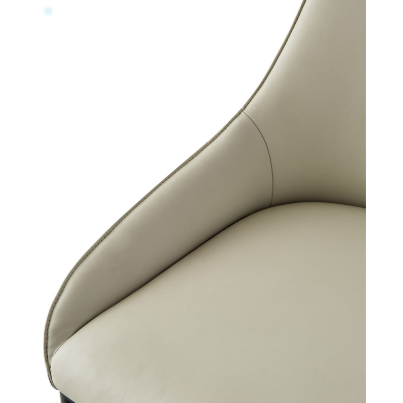Chaise de salle à manger moderne en cuir PU pour cuisine intérieure