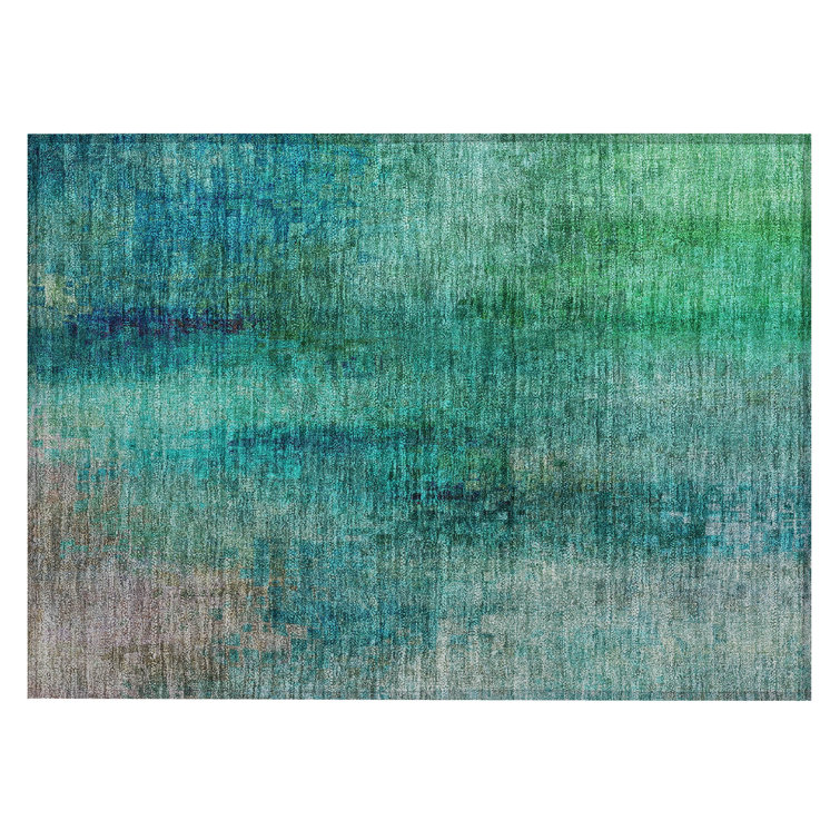 Machine Washable Indoor/Outdoor Kaczor ACN2241 Abstract Rug