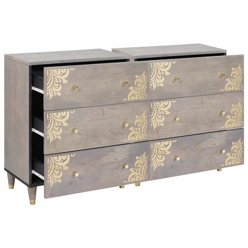 Solid Wood 60cm W 6 - Drawer Chest of Drawers
