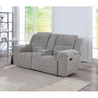 Causeuse inclinable en chenille gris