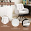 Upholstered Chenille Swivel Accent Chair-194452051