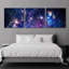 «Sublime Galaxy» par Epic Portfolio, art mural en verre acrylique, ensemble de 3 pièces-101628325