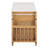 Retro Multifunctional Shoe Storage Bench With Cushion And Curved Side Panel-1887027372
