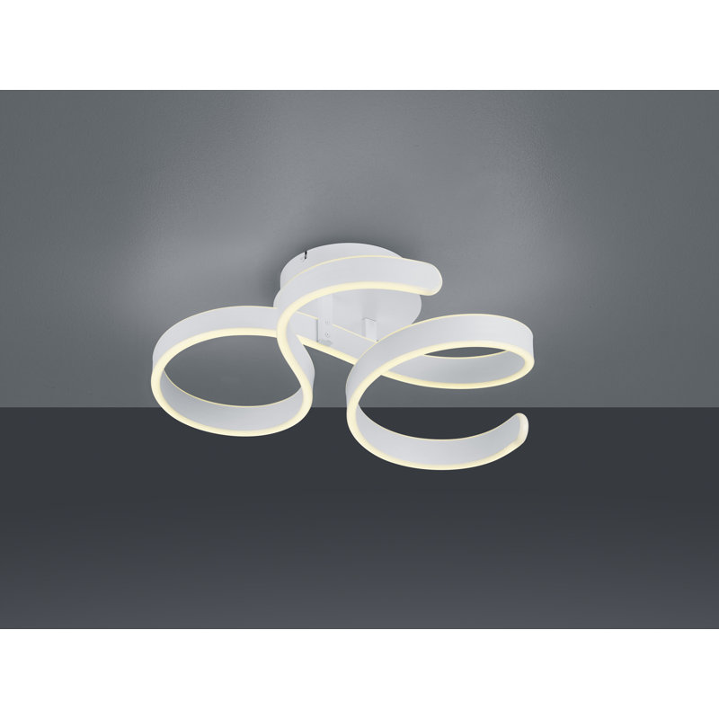 Suffield LED Semi Flush Mount, White