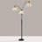Makilah 80'' Arc Floor Lamp, Dimmable, 3-Arm, Adjustable Tiered, Weighted Base