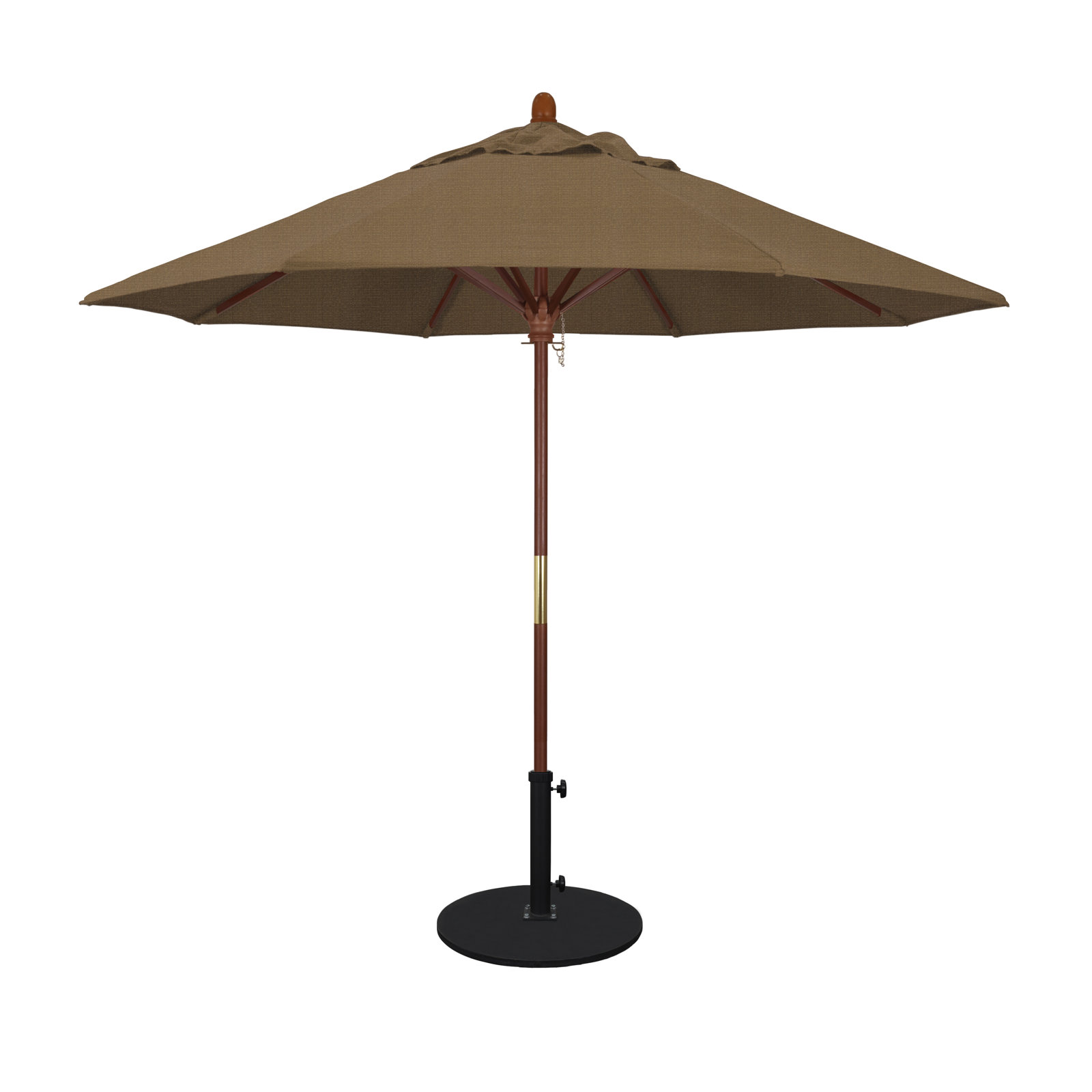 Manford 108'' Outdoor Umbrella, Woven Sesame Performance