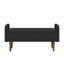 Le tabouret de rangement en velours Teddy, avec espace de rangement, convient aux appartements, salons et chambres à coucher - (45,98 po x 16,75 po x 21,75 po)-1082507895