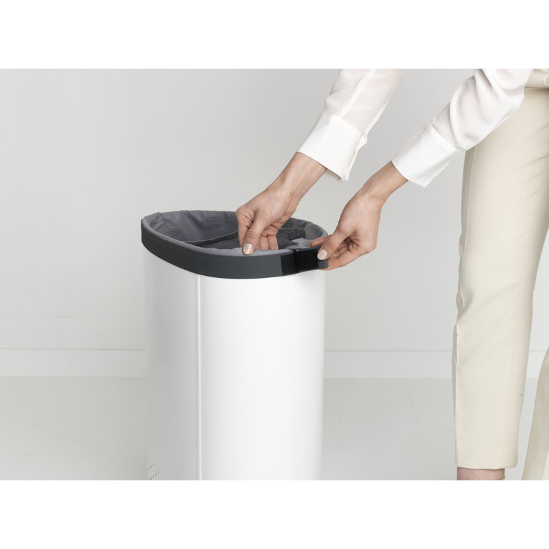 Brabantia Dual Compartment Laundry Hamper, White