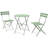 3-Piece Folding Bistro Set, Foldable Patio Furniture Set With Premium Frame-142120797