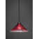 Stem Hung Mini Pendant With 12" Raspberry Crystal Glass