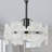 1 - Light Dimmable Single Pendant With 6 Glass Petal Shade-667874576