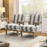 Amilio 28" W Farmhouse Upholstered Armchair with Solid Wood Frame