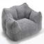 Fauteuil à billes carré en chenille - avec mousse haute résilience pour se détendre dans la chambre à coucher, le salon, la chambre de bébé du centre commercial-131468747