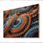 Marialuisa, tribus d'Afrique, motif de perles Samburi II sur bois-1932963730