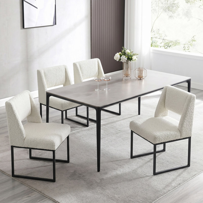 Ensemble de chaises d'appoint l 18,3 po Alrick, Blanc