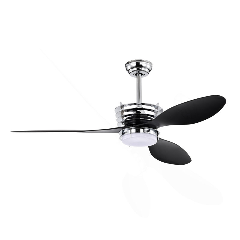 52'' ABS Blades Ceiling Fan With Lights And DC Remote