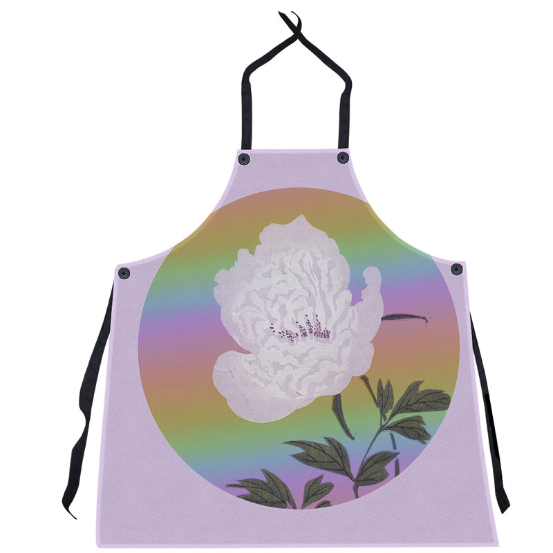 Bib Apron, Purple/Yellow
