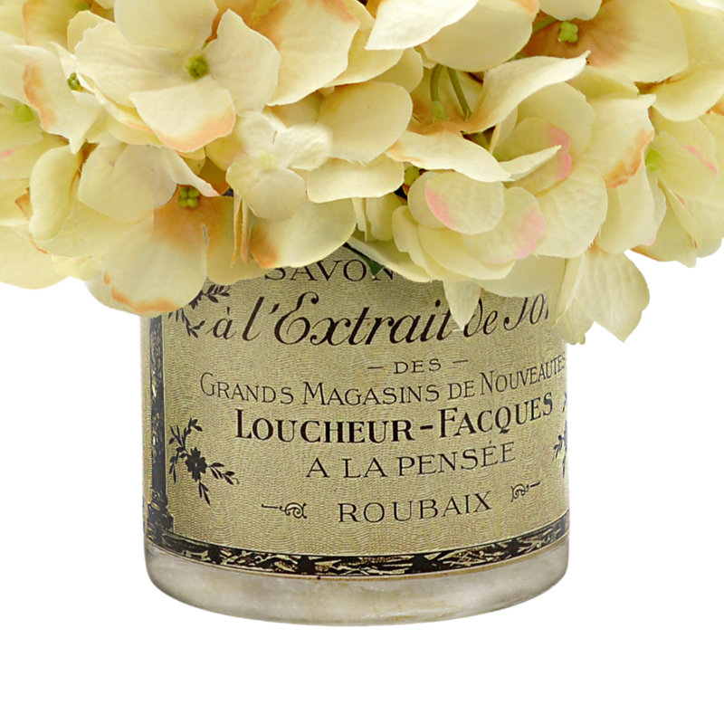 Cream Beige Hydrangea Cluster