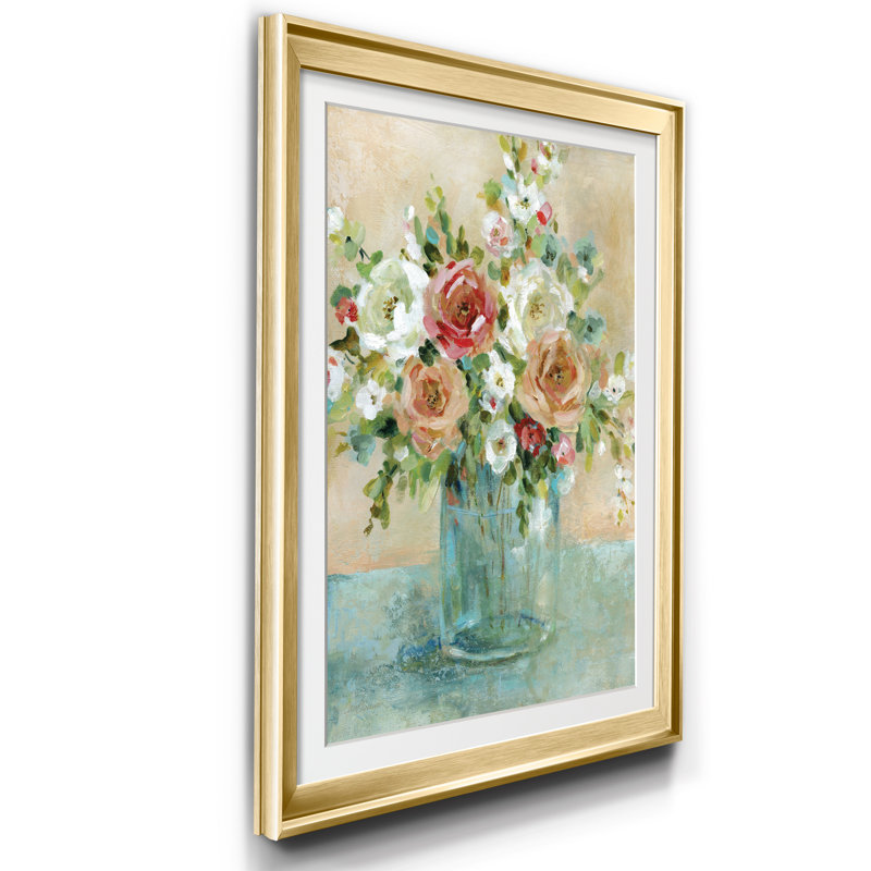 Sun Drenched Arrangements - Cadre photo, reproduction d'art sur papier, H 22,5 po x l 30,5 po x P 1,5 po, Doré