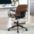 Upholstered Swivel  Office Chair with Adjustable Back-1159014972-1147641297