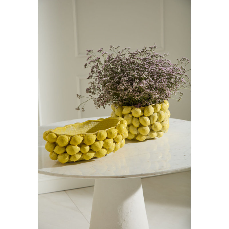 Layered Lemon Bowl 19"x 11"x 6.25"