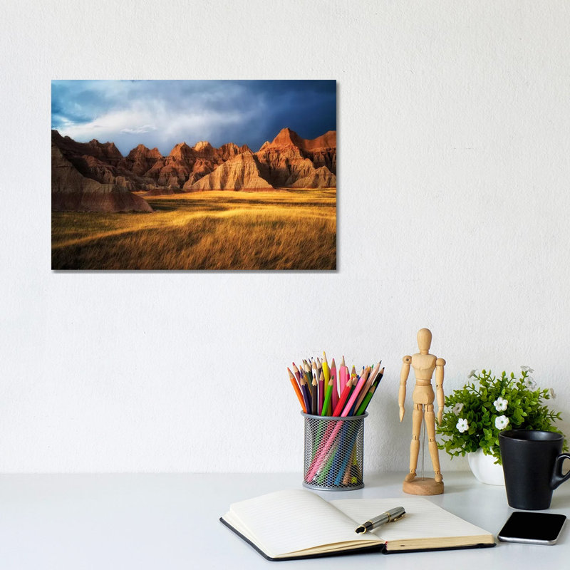 Badlands 1 Piece Wrapped Canvas Wall Art, 20.32 cm H x 30.48 cm W