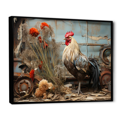 Chicken Barnyard Serenade - Barn Framed Prints