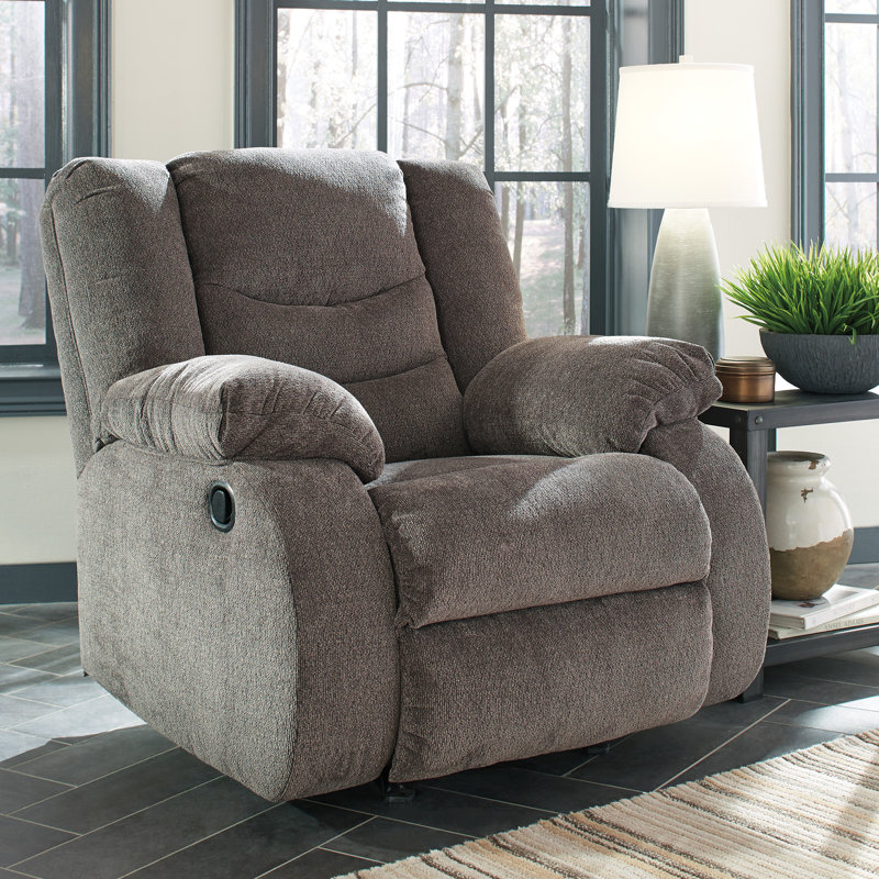 Fauteuil inclinable et berçant Barksdale, gris