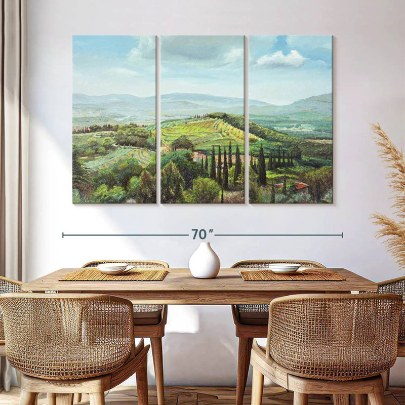 Alvord Rolling Hills Pistoia Tuscany, 42" H x 65" W