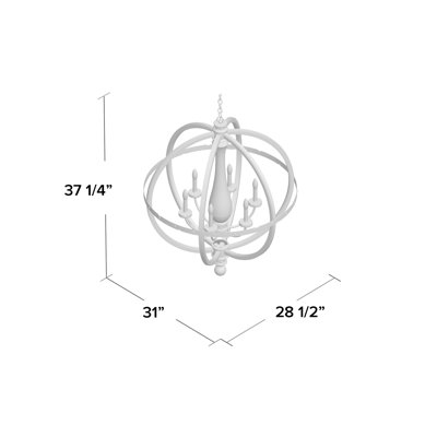 Evan 6 - Light Globe Chandelier