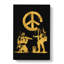 Banksy In Gold Peace Soldiers - Wrapped Canvas Print-61886406