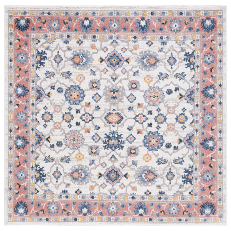 Astoria Performance Oriental Rug, Square 6'7"